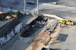 Intersection of Malloy and Fourth avenue south facing west