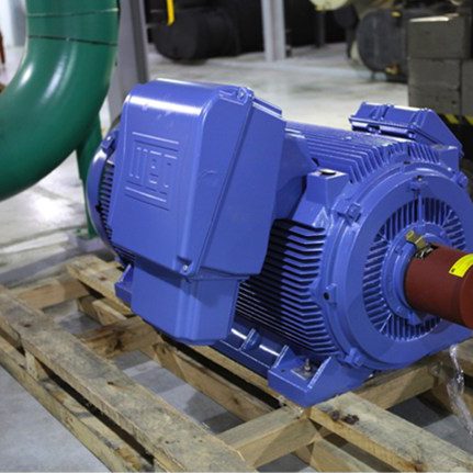 The new pump motors are rated at 550 horsepower replacing the original 500 horse power motors