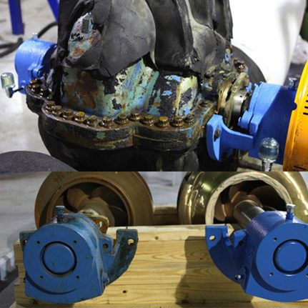 New rotating assemblies and bearings were installed at all six pump motors