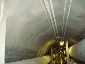 After repair facing east on Broadway