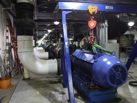 A total of six pump motors were upgraded
