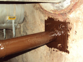 Manhole 9 after STM Anchor Strut to West Wall