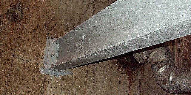 After Manhole B2 Pipe Support Beam