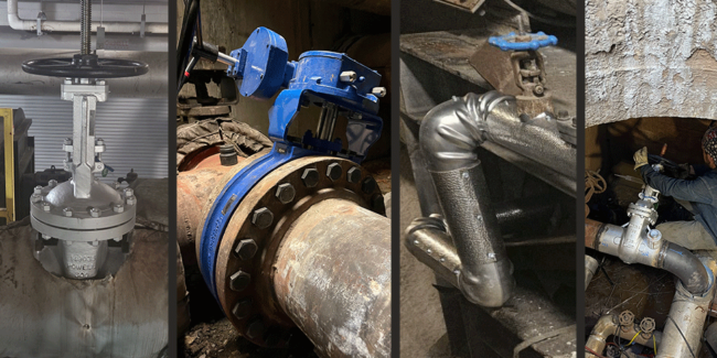 Planned-Service-Outage-Story Boiler Valve Replacement, New Butterfly Valve Installation, New Trap Station, and Replacement 6” Steam Valve